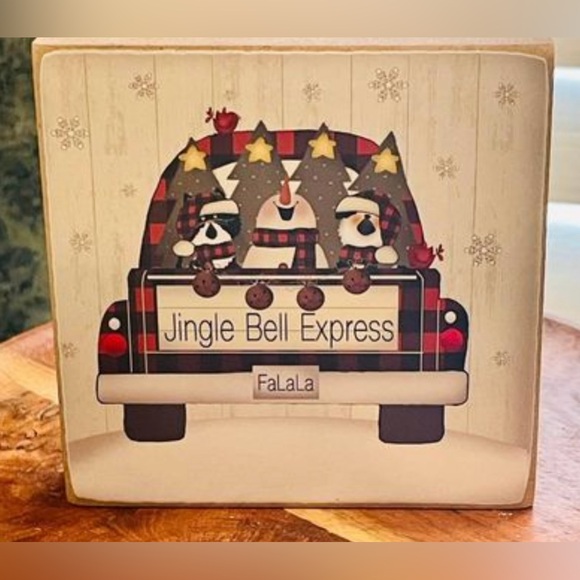 *Jingle Bell Express 4” Square Block - Picture 4 of 6